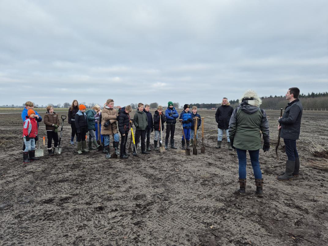 leerlingen op het land